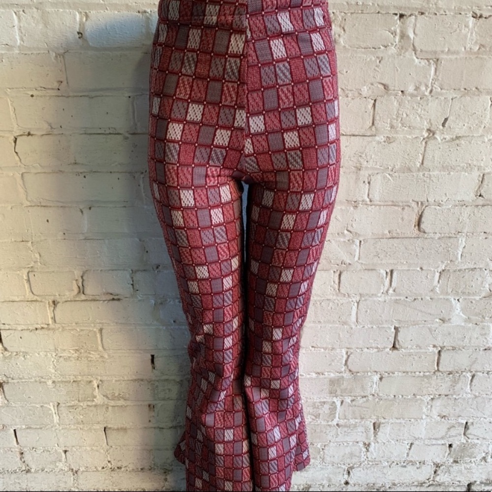 NWT 🔥Vintage 70s Bellbottoms Poly Stretch S